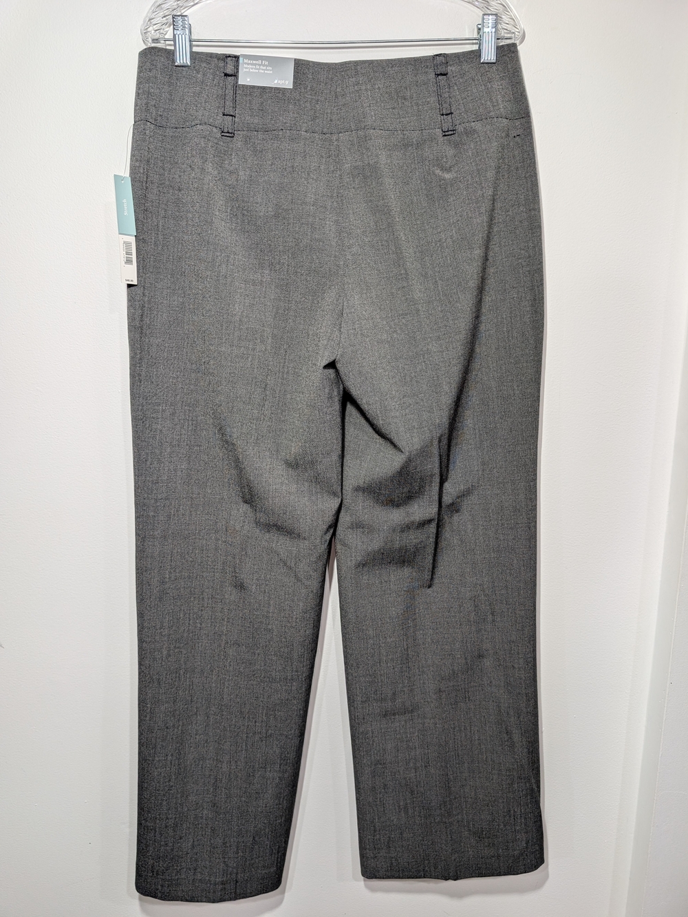 Apt. 9 Charcoal Gray Maxwell Stretch Dress Trousers Womens 12 - Picture 2 of 7